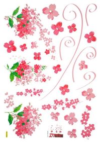 Folk Flowers - Large Wall Decals Stickers Appliques Home Decor Folk Flowers - Large Wall Decals Stickers Appliques Home Decor
