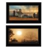 Trendy Decor 4U "Light of a New Day Collection" Framed Wall Art, Modern Home Decor Framed Print for Living Room