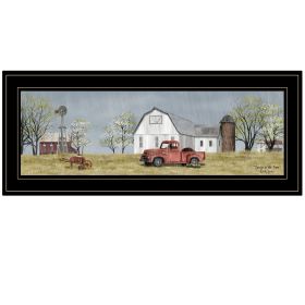 Trendy Decor 4U "Spring On The Farm" Framed Wall Art, Modern Home Decor Framed Print for Living Room