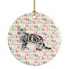 American Shorthair #1 Cat Christmas Ceramic Ornament Christmas Tree Hanging Decorations for Home Christmas Holiday, Party, Gift, 3 in, Multicolor