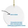 Cockatoo Christmas Ceramic Ornament Christmas Tree Hanging Decorations for Home Christmas Holiday, Party, Gift, 3 in, Multicolor