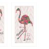 Trendy Decor 4U "Flamingo's - A matrix colors!" Framed Wall Art for Living Room, Wall Art Print for Home Decor, Bedroom Wall Art by Cindy Jacobs