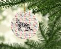 American Shorthair #1 Cat Christmas Ceramic Ornament Christmas Tree Hanging Decorations for Home Christmas Holiday, Party, Gift, 3 in, Multicolor