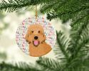 Doodle Liver #4 Christmas Ceramic Ornament Christmas Tree Hanging Decorations for Home Christmas Holiday, Party, Gift, 3 in, Multicolor