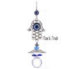 1pc Crystal Sun Catchers, Blue Butterfly Evil Eye Suncatcher Indoor Window With Prism Ball