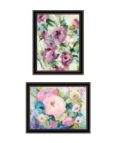 Trendy Decor 4U Abstract Florals to wish you Good luck, Success, Longevity; should keep you smiling Framed Wall Art for Living Room (Color: as Pic)