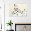 Wood Print Wall Art Graceful Whale Leap Design By HadiArts