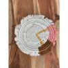 Macramé Drink Coasters;  (7inch)