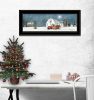 Trendy Decor 4U "Winter on The Farm" Framed Wall Art, Modern Home Decor Framed Print for Living Room